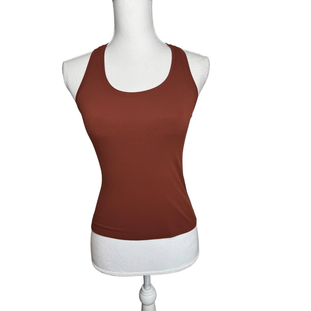 Lululemon Cool Racerback Short Tank Top Nulu Date Brown Size 4